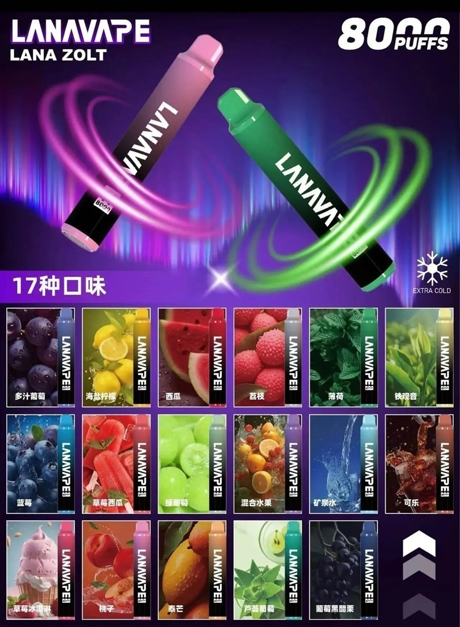 九九 LANA 8000口 一次性拋棄式 可充電 大容量设计