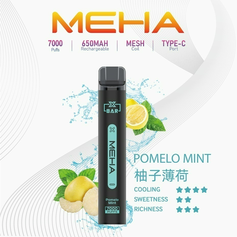 MEHA魅嗨拋棄式一次性 7000口小黑條